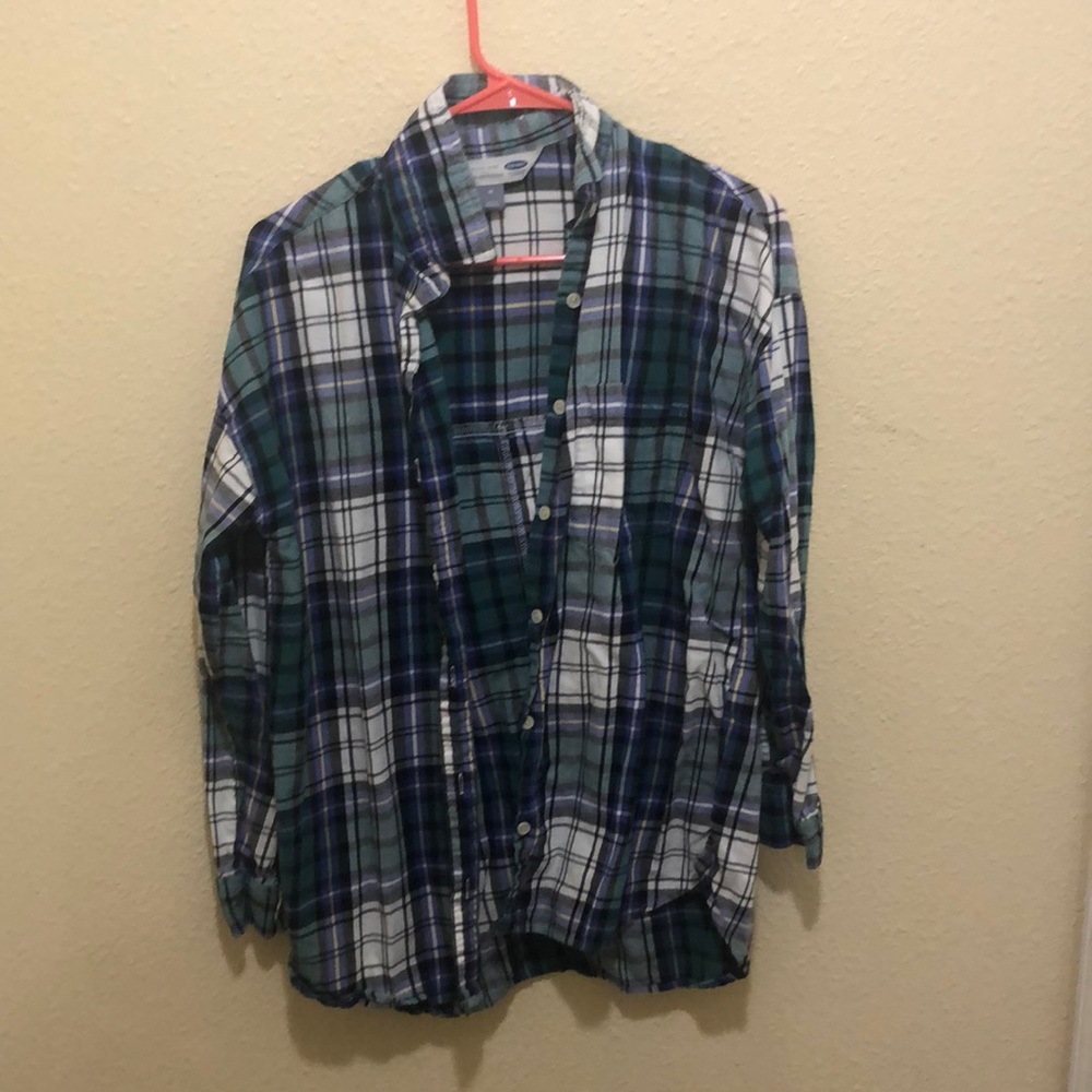 Old Navy The Boyfriend Shirt Flannel, Size M